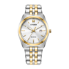 Citizen Corso Mens Two Tone Stainless Steel Bracelet Watch Bm7334-58b In Two Tone  / Gold Tone / White