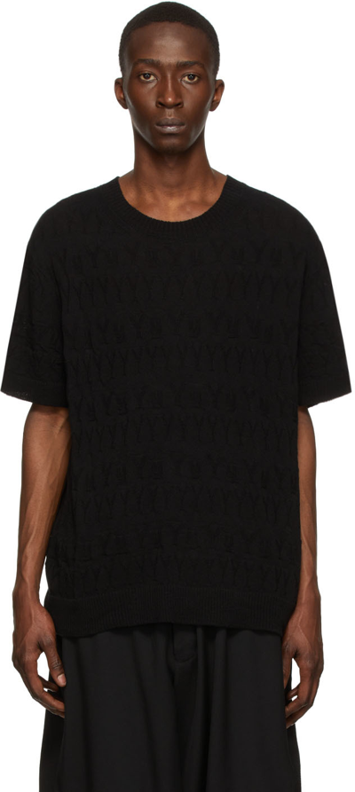 Yohji Yamamoto Oversize Cotton Short-sleeve T-shirt In Black