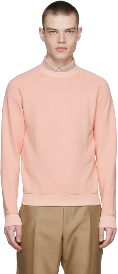 Tom Ford Relaxed-fit Raglan-sleeved Woven Sweatshirt In Light Pink
