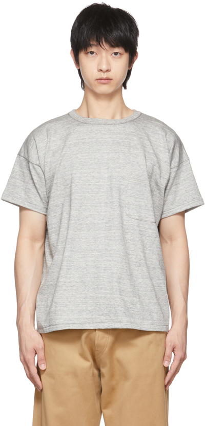 Taiga Takahashi Grey Cotton T-shirt In Heather Gray