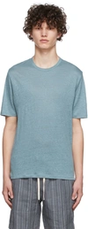 Vince Crewneck Linen T-shirt In Highwater