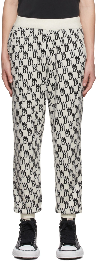 We11 Done Off-white Wool Lounge Trousers In Ivory