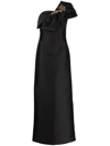 Sachin & Babi Ines One-shoulder Gown In Black