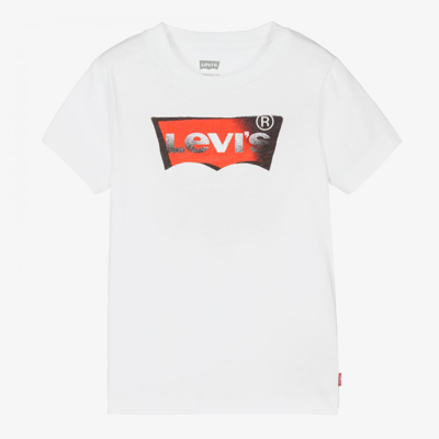 Levi's Babies' Boys White Cotton T-shirt