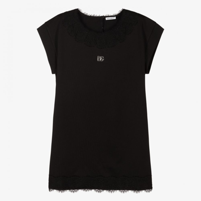 Dolce & Gabbana Teen Girls Black Lace Dress