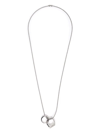 ALYX SILVER DOUBLE RING BALL CHAIN NECKLACE