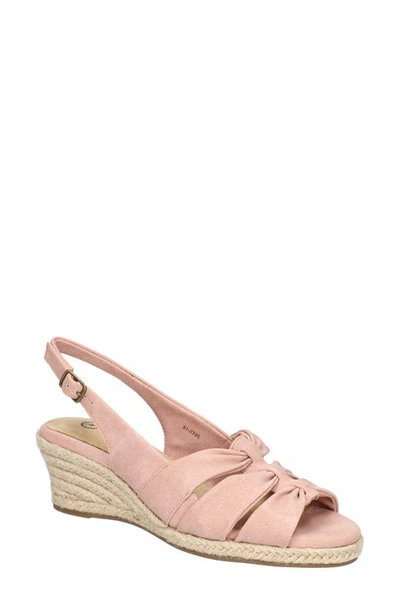 Bella Vita Cheerful Espadrille Wedge Sandal In Pink
