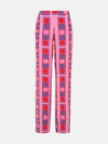 Kutnia Pink Silk Zeugma Pants In Pink