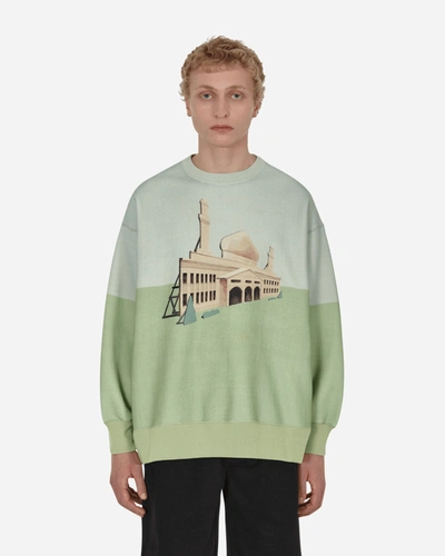 Undercover Graphic Crewneck Sweatshirt In Green