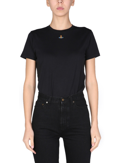 Vivienne Westwood Orb Peru Cotton-jersey T-shirt In Black