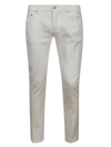 Dondup Trousers With Back And Front Pockets In White