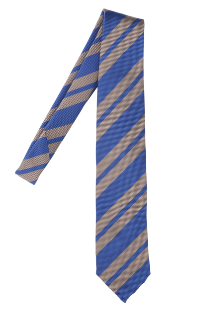 Cesare Attolini Striped Silk Tie In Multicolor