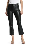 PISTOLA LENNON HIGH WAIST ANKLE BOOTCUT FAUX LEATHER PANTS