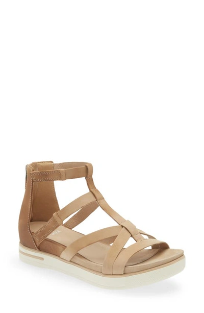 Eileen Fisher Sola Platform Sandal In Khaki