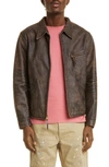 DOUBLE RL LYNTON LEATHER JACKET