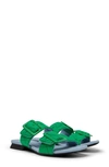 Camper Casi Myra Double-strap Sandals In Bright Green