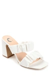 Journee Collection Zoee Heeled Sandal In White