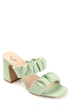 Journee Collection Zoee Heeled Sandal In Green