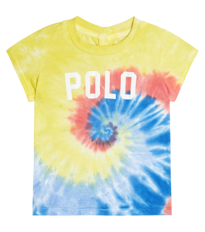 Polo Ralph Lauren Babies' Girls Cotton Tie Dye T-shirt In Watercolor Tie Dye