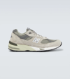New Balance Grey Made In Uk 991 Anniversary Sneakers In Grey/white