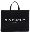 Givenchy Medium G-tote Shopping Bag In Canvas In Black