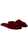 The Row Women's Canal Velvet Slippers In Red