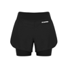 Jil Sander Logo Tech Layered Running Shorts In Black