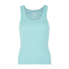 COLORFUL STANDARD COLORFUL STANDARD TURQUOISE RIBBED STRETCH-COTTON TANK