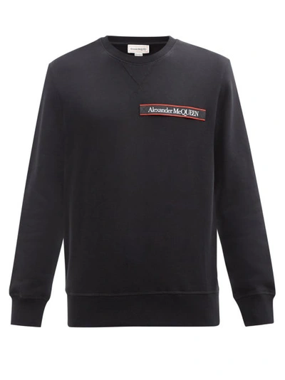 Alexander Mcqueen Black Cotton Sweatshirt With Logo