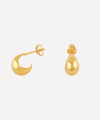 Dinny Hall Gold Plated Vermeil Silver Mini Scoop Hoop Earrings In Gold