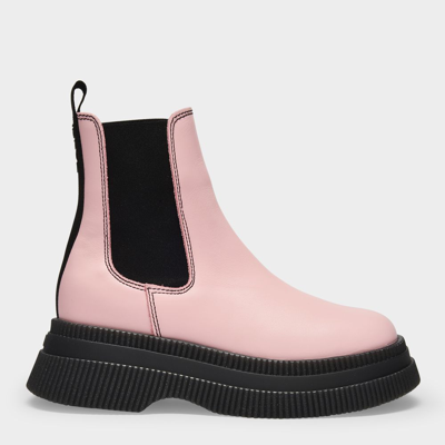 GANNI CREEPERS ANKLE BOOTS