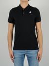 K-WAY K-WAY MEN'S BLACK OTHER MATERIALS POLO SHIRT,K00BCM0USY S