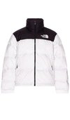The North Face 1996 Retro Nuptse Quilted Two-tone Ripstop And Shell Down Jacket In White