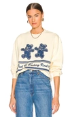 The Mayfair Group Just Be Fucking Kind Sweatshirt In Cream
