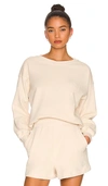 Wellbeing + Beingwell Goldie Sweatshirt In Cream