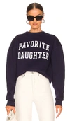 Favorite Daughter The Collegiate Sweatshirt In Navy