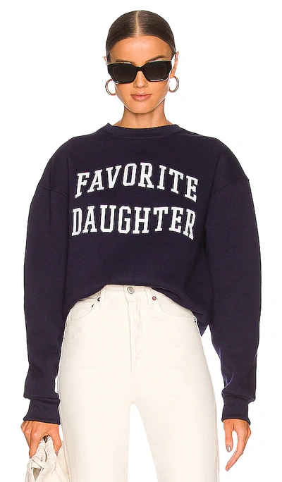 Favorite Daughter The Collegiate Sweatshirt In Navy