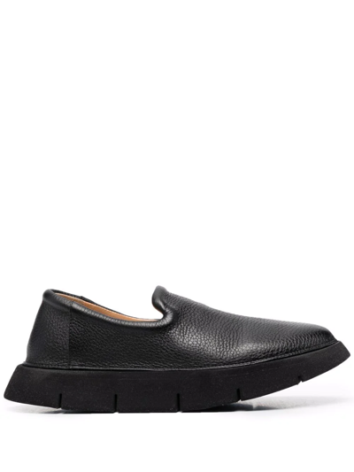 Marsèll Chunky Sole Leather Loafers In Black