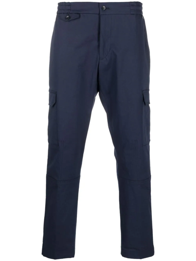 Etro Tapered-leg Cargo Trousers In Blau