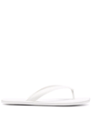 Maison Margiela Split-toe Rubber Flip Flops In Weiss