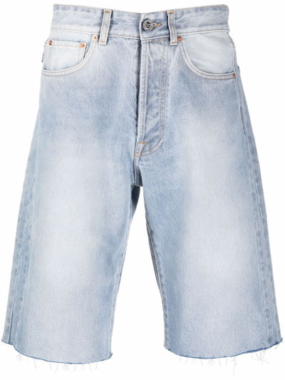 Vetements Knee-length Denim Shorts In Blue