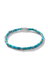 JOHN HARDY STERLING SILVER CLASSIC CHAIN TURQUOISE BRACELET