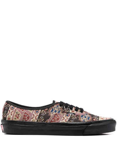 Vans Jacquard Lace-up Sneakers In Schwarz