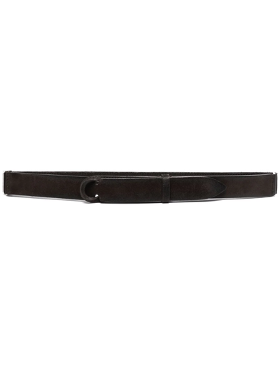 Orciani Bull No Buckle Belt In Schwarz