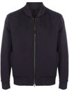 Harris Wharf London Two-pocket Zip-up Bomber Jacket In Blue