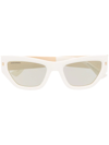 Dsquared2 54mm Cat Eye Sunglasses In Ivory / Ivory Multi Layer