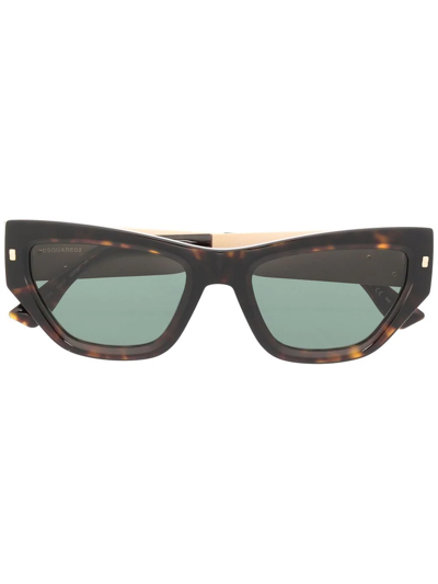 Dsquared2 Cat-eye Sunglasses In Braun
