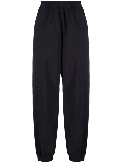 Y-3 Logo-embroidered Cuff-zip Track Pants In Black
