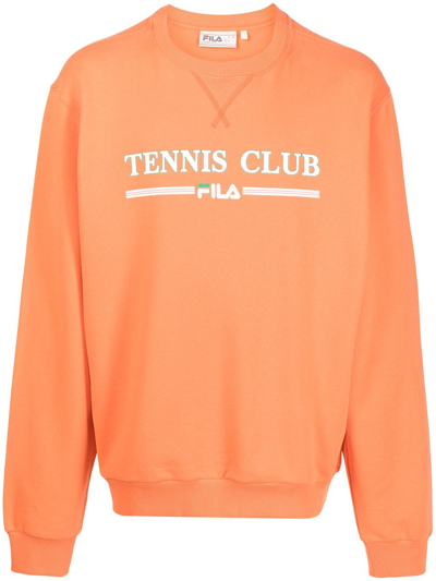 Fila Tennis Club Sweatshirt In Orange