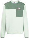 Fila Colour-block Sweatshirt In Grün